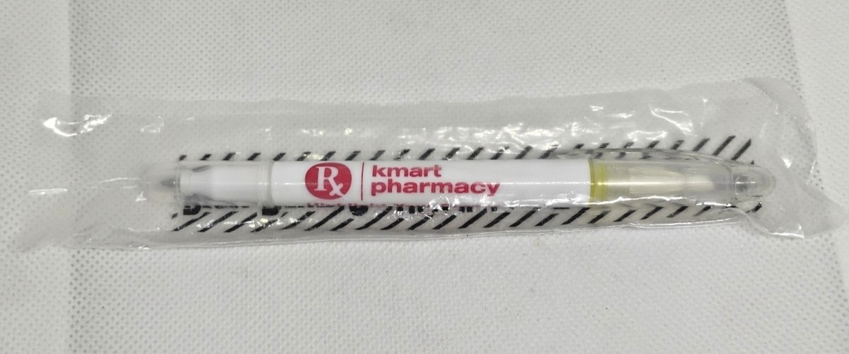 Vintage RX Kmart Pharmacy Sears Highlighter Pharmaceutical Drug Rep Advertising