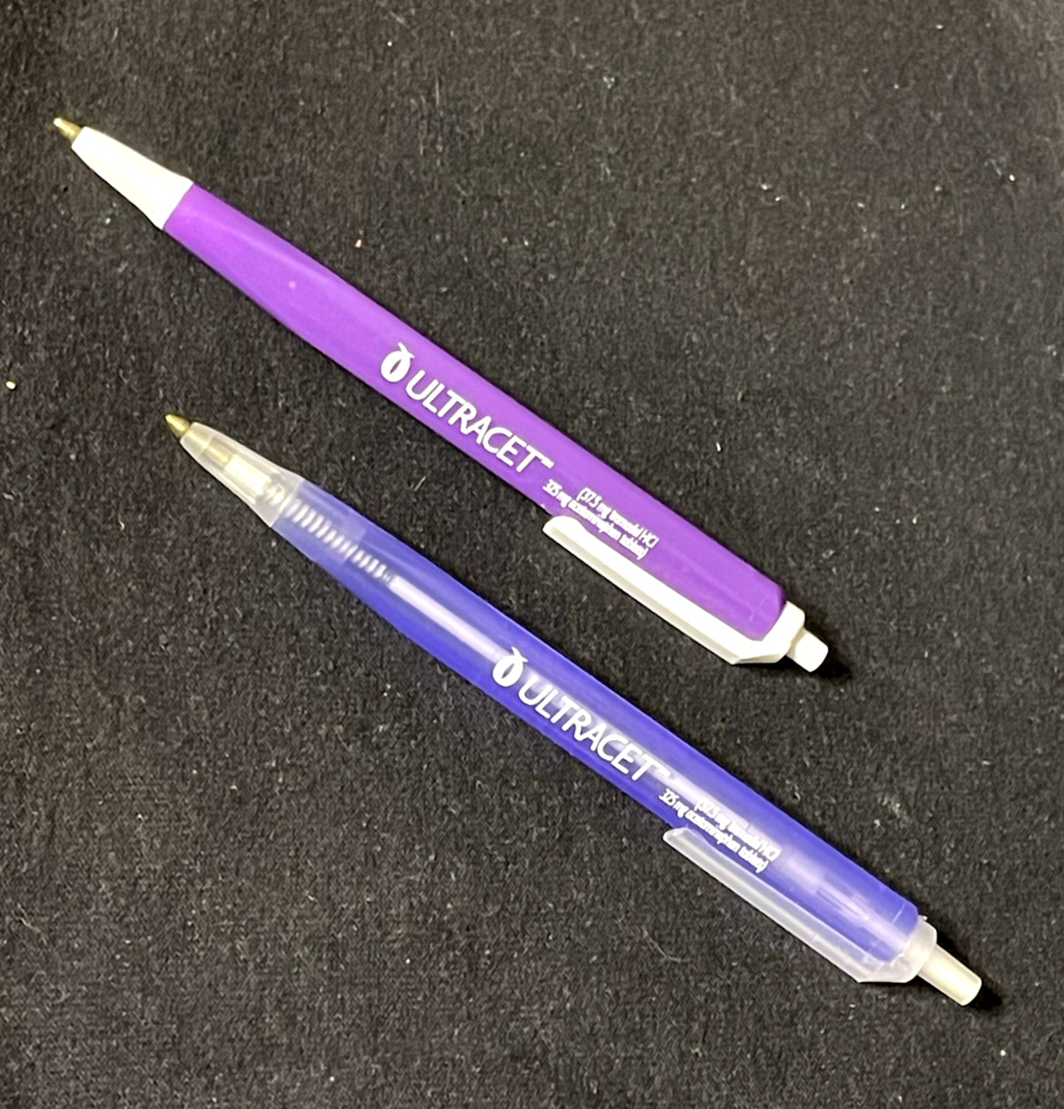 Pharmaceutical Drug Rep Vintage Ink Pens Levaquin Ditropan XL Ultracet Promo