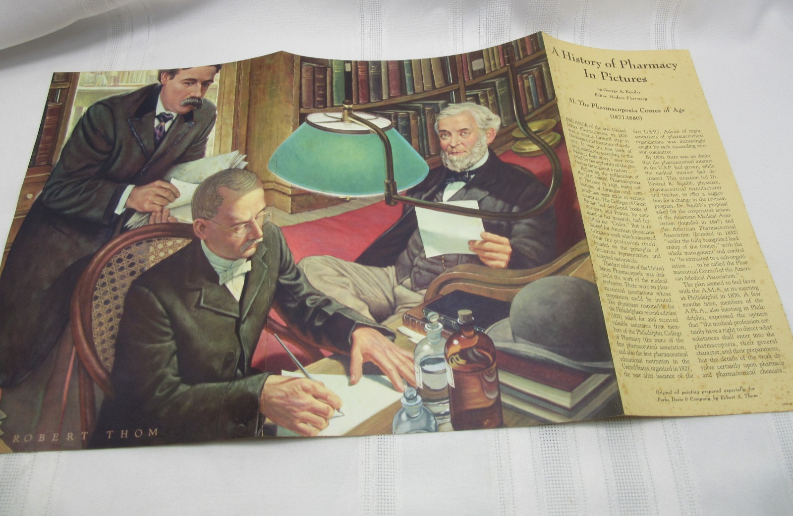 “A History of Pharmacy” in Pictures Set of 19 Prints Park Davis 1950’s