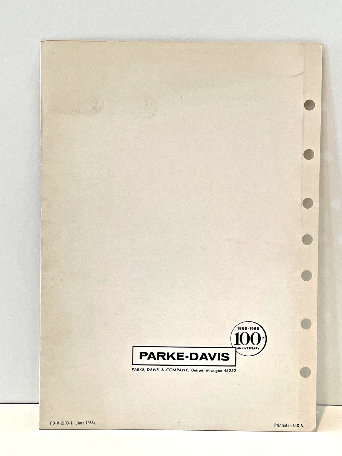 Vintage Park-Davis Product Identification Guide 1966 Pharmaceuticals Great Color