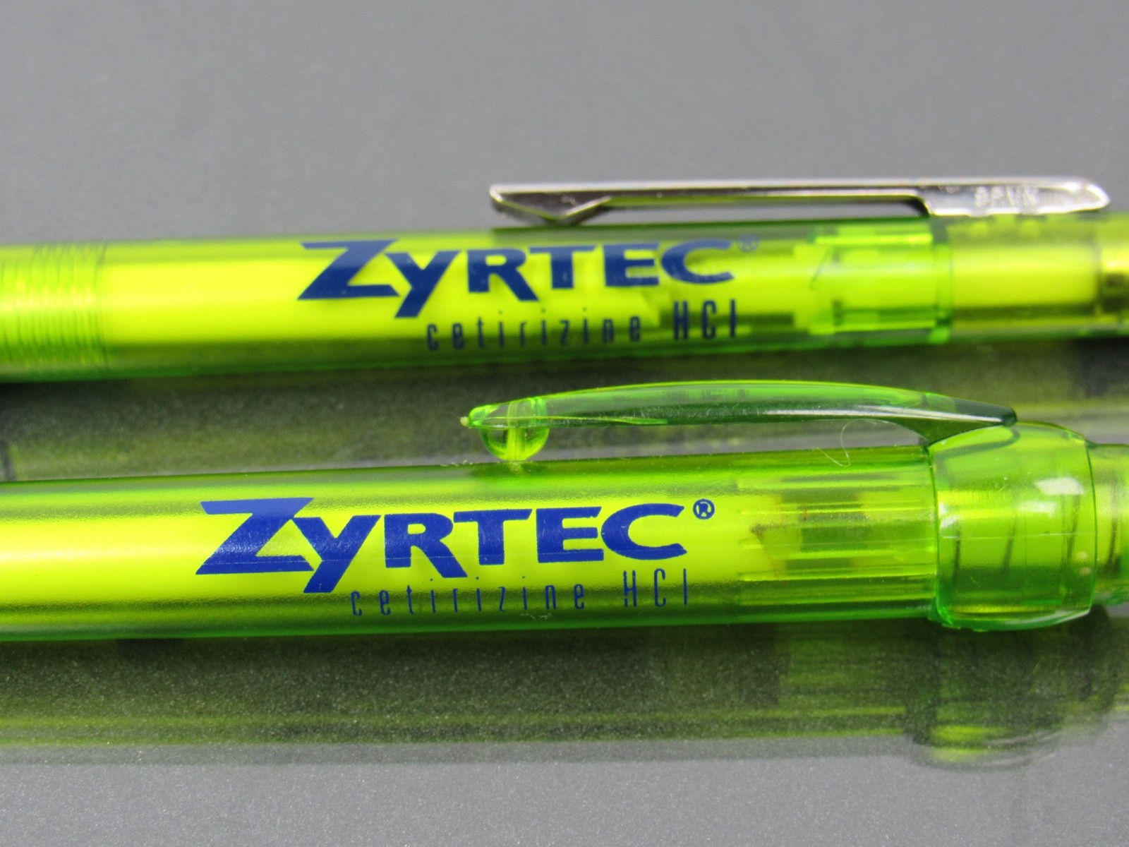 Zyrtec Lot 2 Inoxcrom Spain PENS Drug Rep Pharmaceutical Medical Advertising