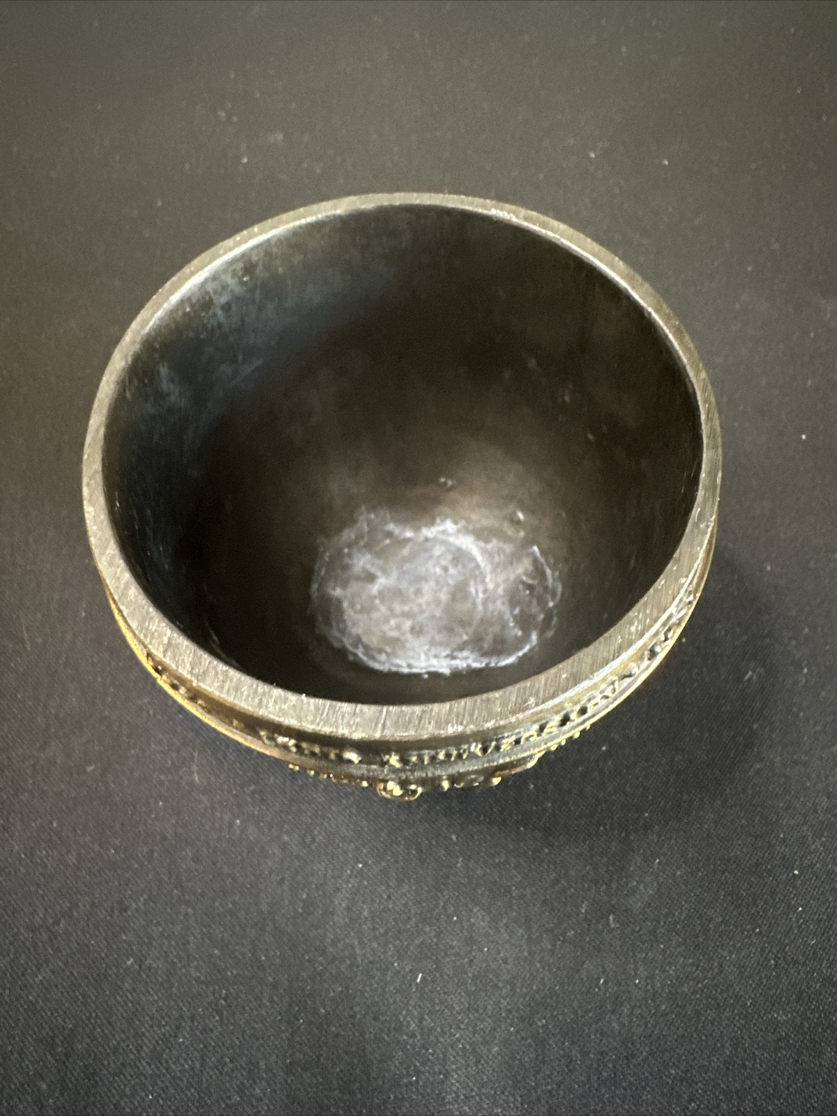 Vtg First American Pharmacy Journal Cast Brass Bronze Mortor & Pestle Set 1975