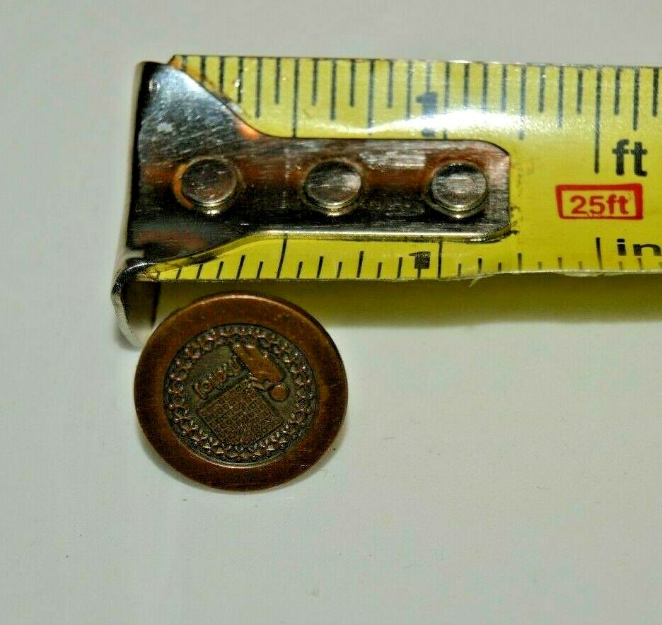 Vintage MATOL Matol Botanical International Christian Cure Tie Tack Clasp Rare
