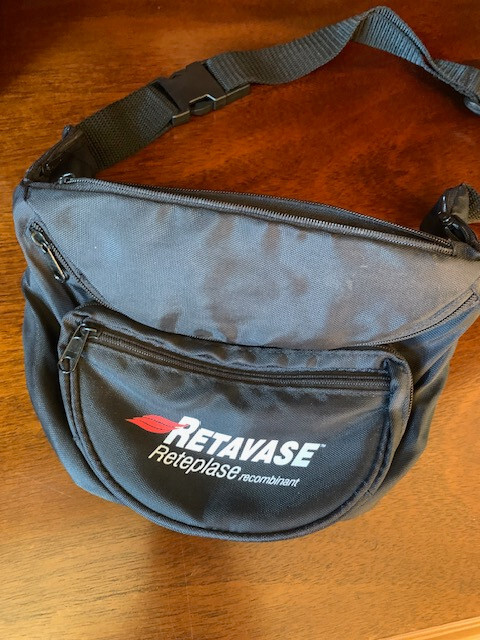 Drug rep RARE Retavase Fanny pack with 5 compartments & 3 credit card pockets!