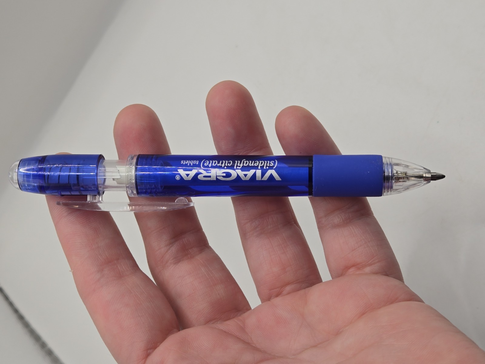 VIAGRA Plastic Wide Body Ink Pen Pharmaceutical Drug Rep Promo Vintage WRITES