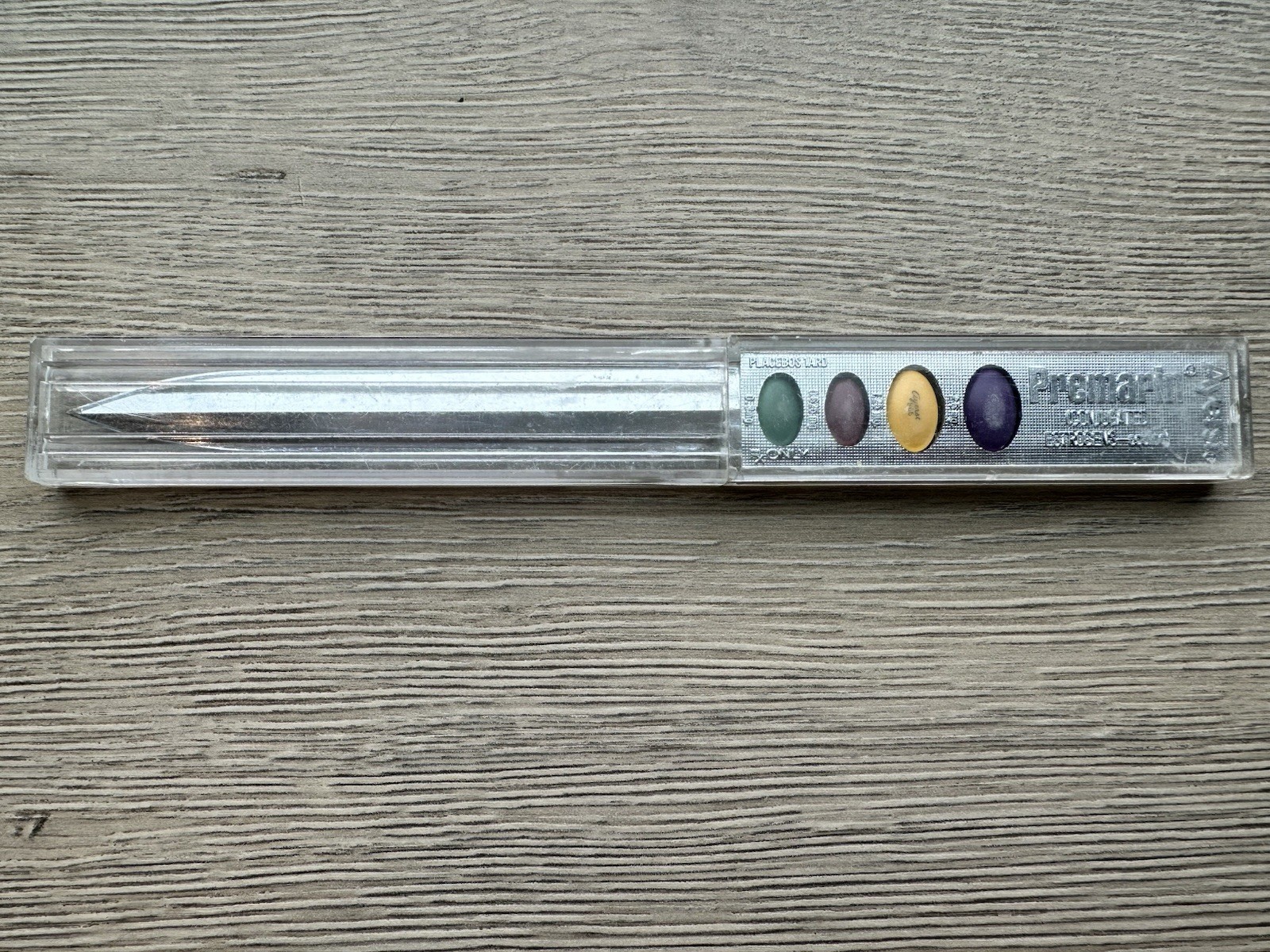 VINTAGE AYERST PREMARIN ADVERTISING SALESMAN LETTER OPENER PHARMACEUTICALS SALES