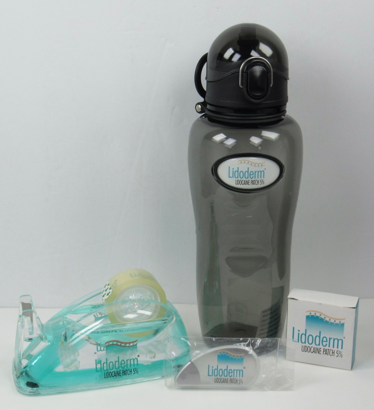 Lidoderm Lot Liquid Tape Dispenser Bottle & iSlice Drug Rep Pharmaceutical Promo