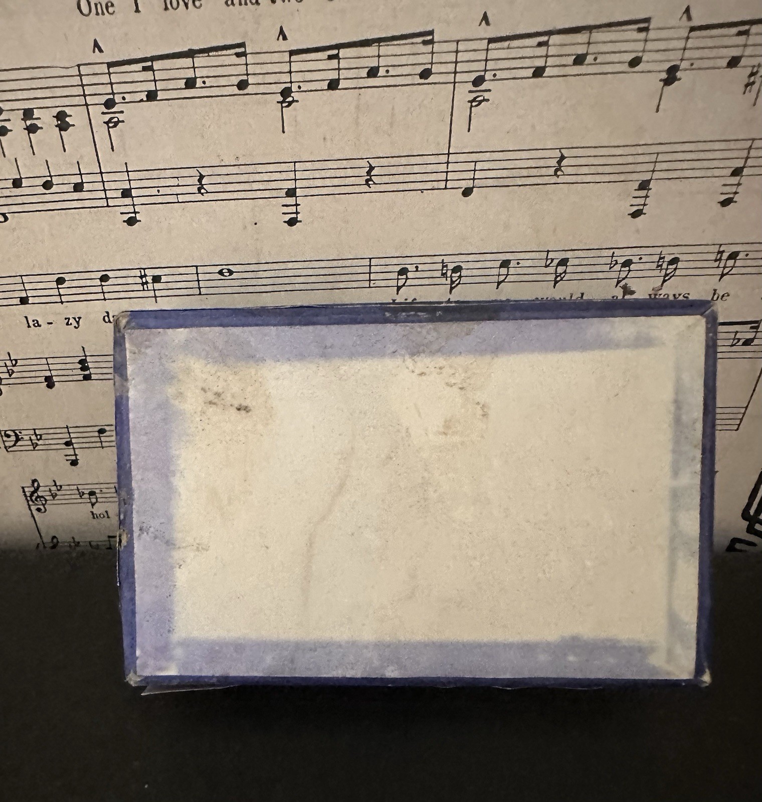 vintage, rectangular cardboard box from the Hastings Drug Company, Hastings,Neb