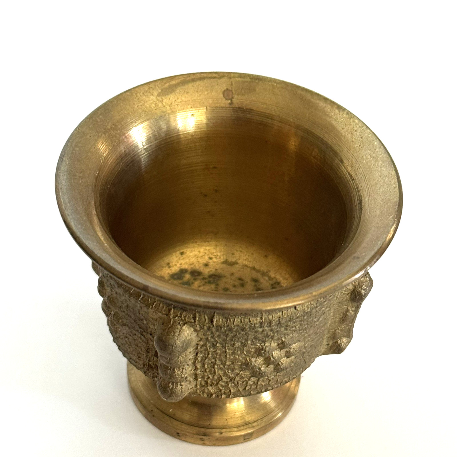 Vintage Cast Brass Small Pharmaceutical Mortar Bowl Apothecary Cup