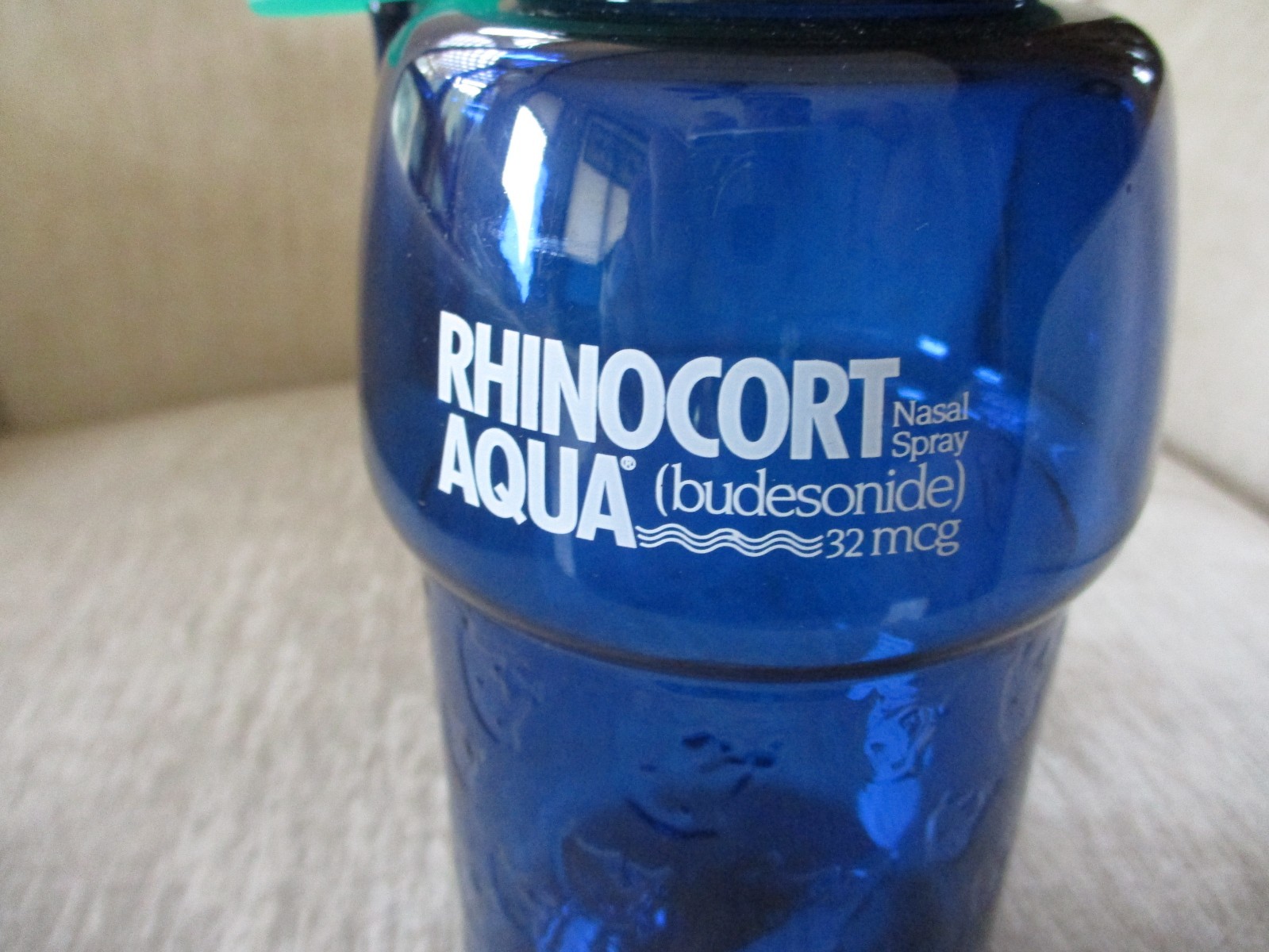 New Blue Rhinocort Pharmaceutical Water Bottle Drug Rep Collectible