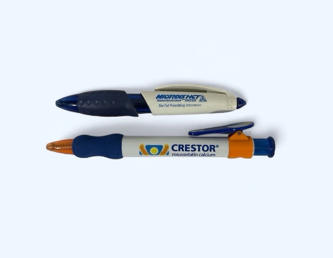 DRUG REP PENS CRESTOR MICARDIS HCT ONE WORKS