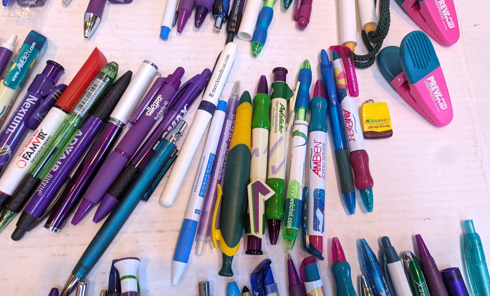 Massive Vintage Pharmaceutical Drug Rep Advertising Pen Lot Of 99 – Ambien