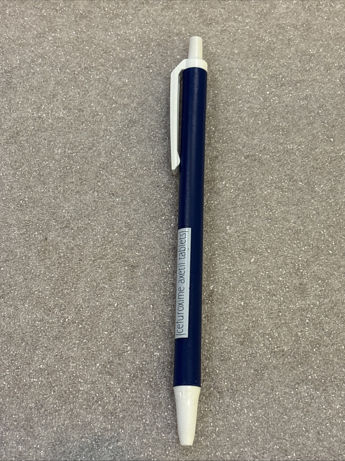 CEFTIN TABLETS Drug Rep Pen Pharmaceutical Advertising Black Ink