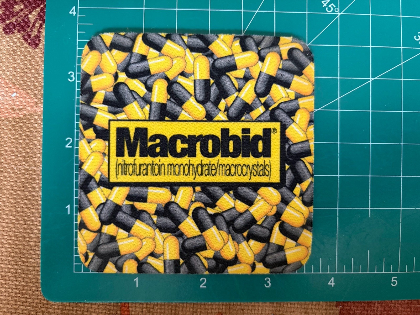 Macrobid Drug Rep Pharmaceutical Promo Medical Advertising Coaster – New – Rare