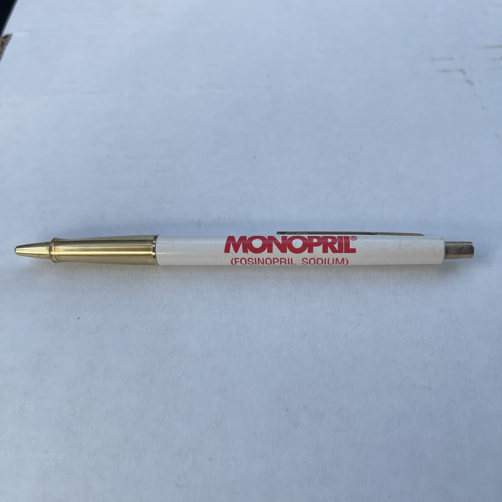 Monopril PaperMate PEN Drug Rep Pharmaceutical Promo Medical Advertising