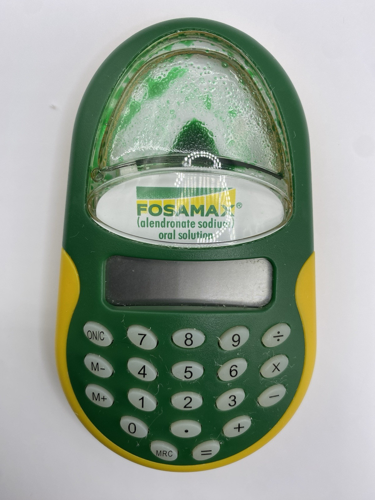 Vintage Aqua Liquid Digital Calculator Fosamax Retro Y2k As Is