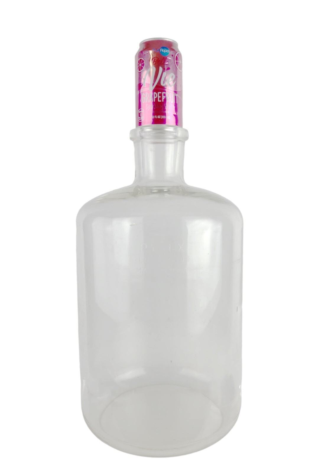 17” Tall Vintage Pyrex Clear Glass Science Labware Bottle Hand Blown