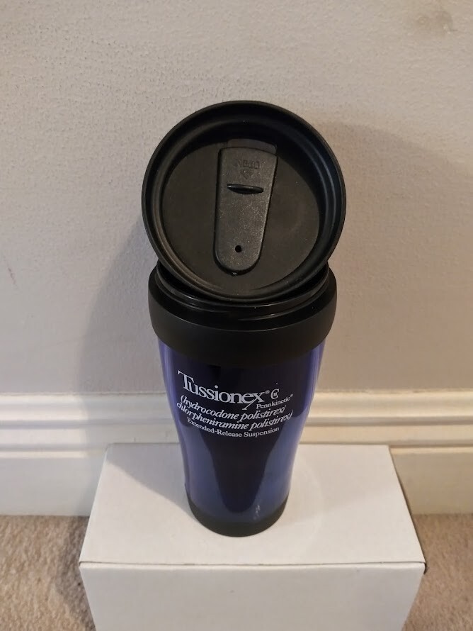Tussionex pharmaceutical drug rep collectibles Travel Mug