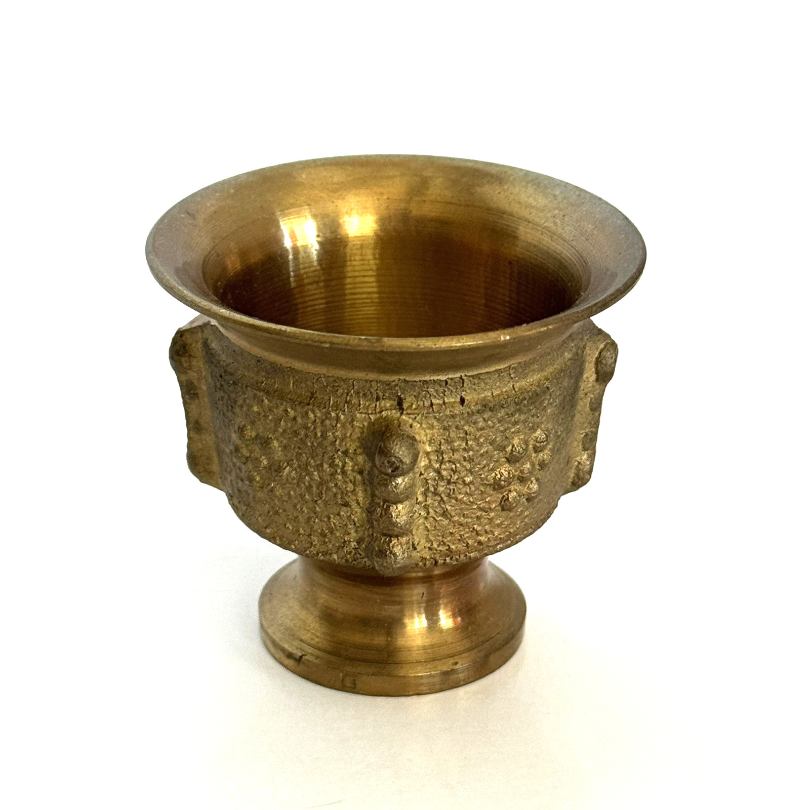 Vintage Cast Brass Small Pharmaceutical Mortar Bowl Apothecary Cup