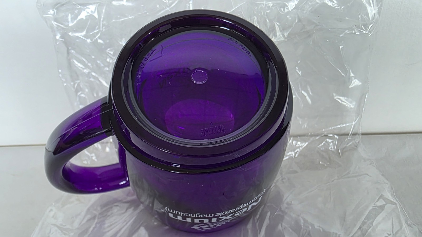 Nexium Mug The Purple Pill AstraZeneca AZ Pharmaceutical Advertising Promotional