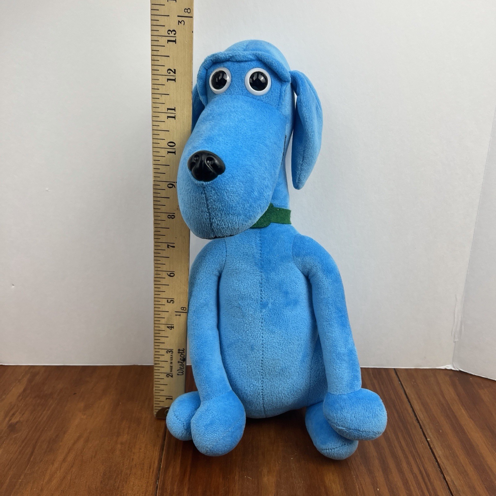 Rare Interceptor Plus Blue Plush Advertising Dog 14″ Drug Rep Pharmaceutical