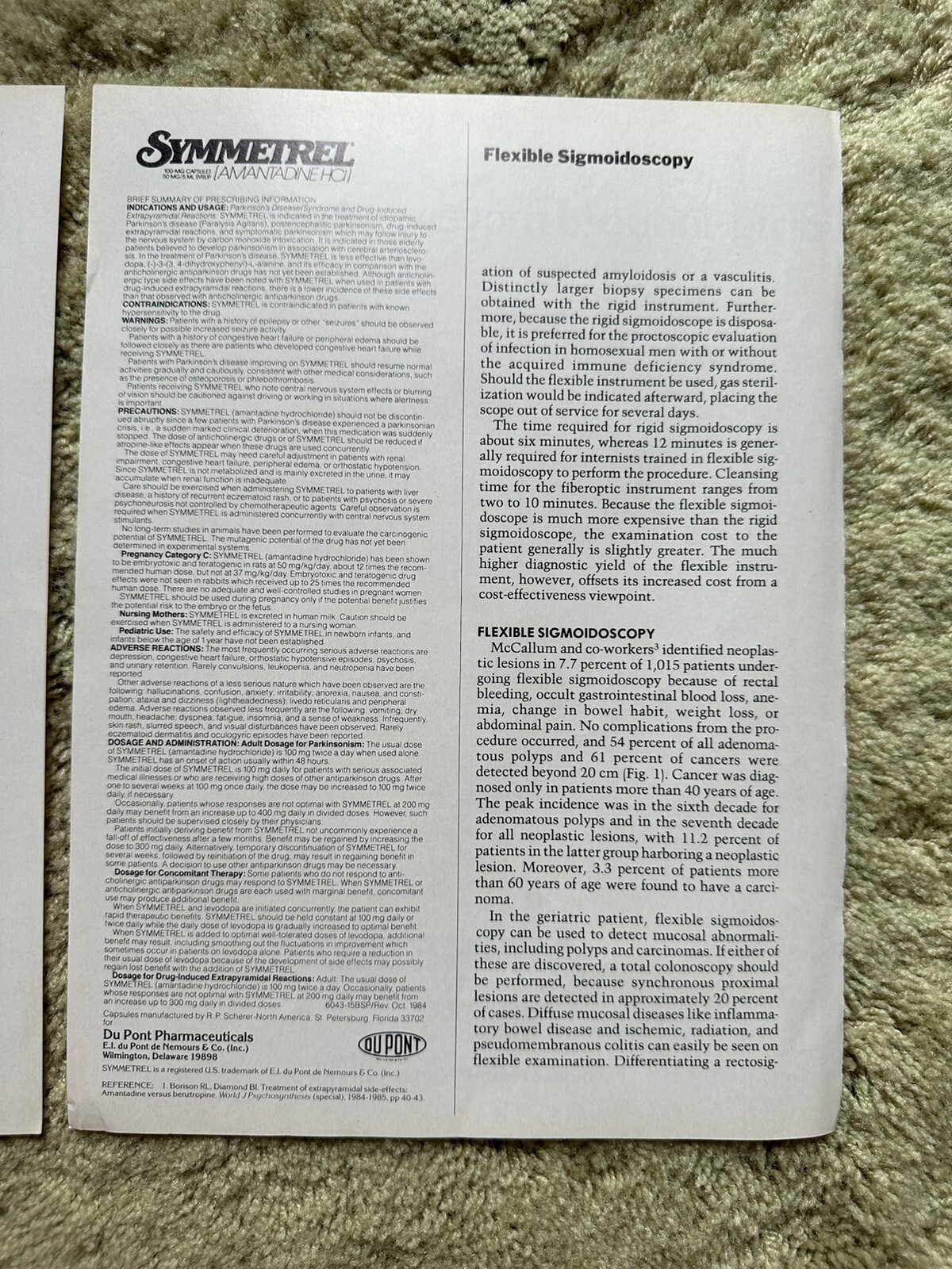 Vintage Symmetrel 1986 Magazine Advertisement Dupont