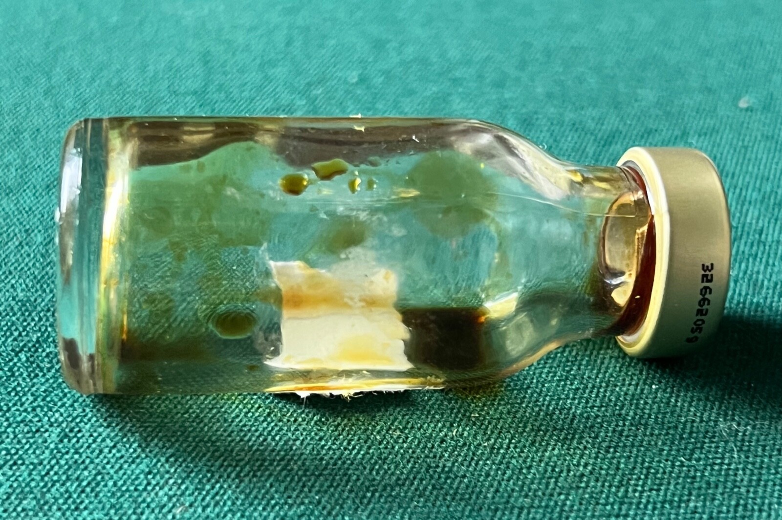 vtg empty clear brown amber vial CEFOXITIN antibiotic for display