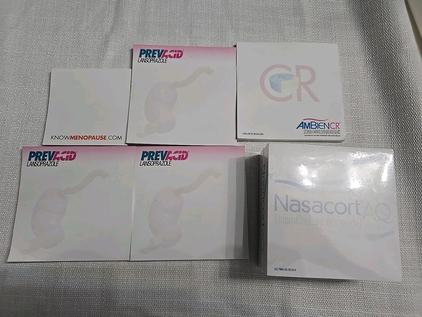 6 Drug Rep Note Pads
