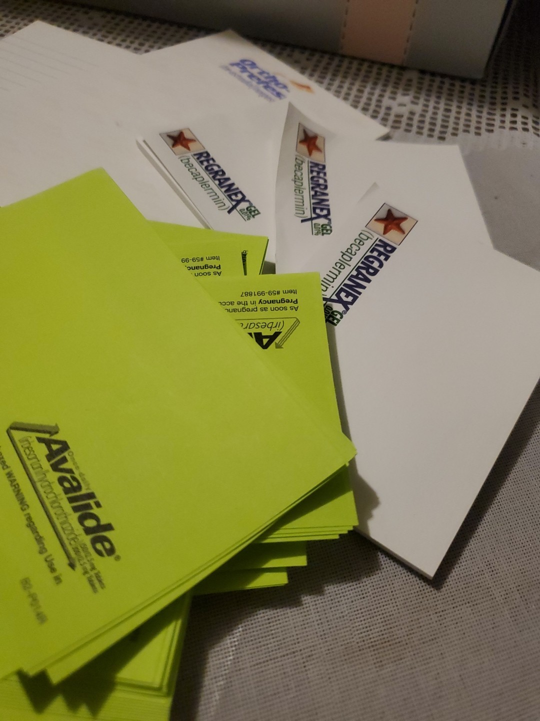 VTG Pharmaceutical Post-it Note Lot Avapro Regranex Demadex Ortho Drug Rep Swag