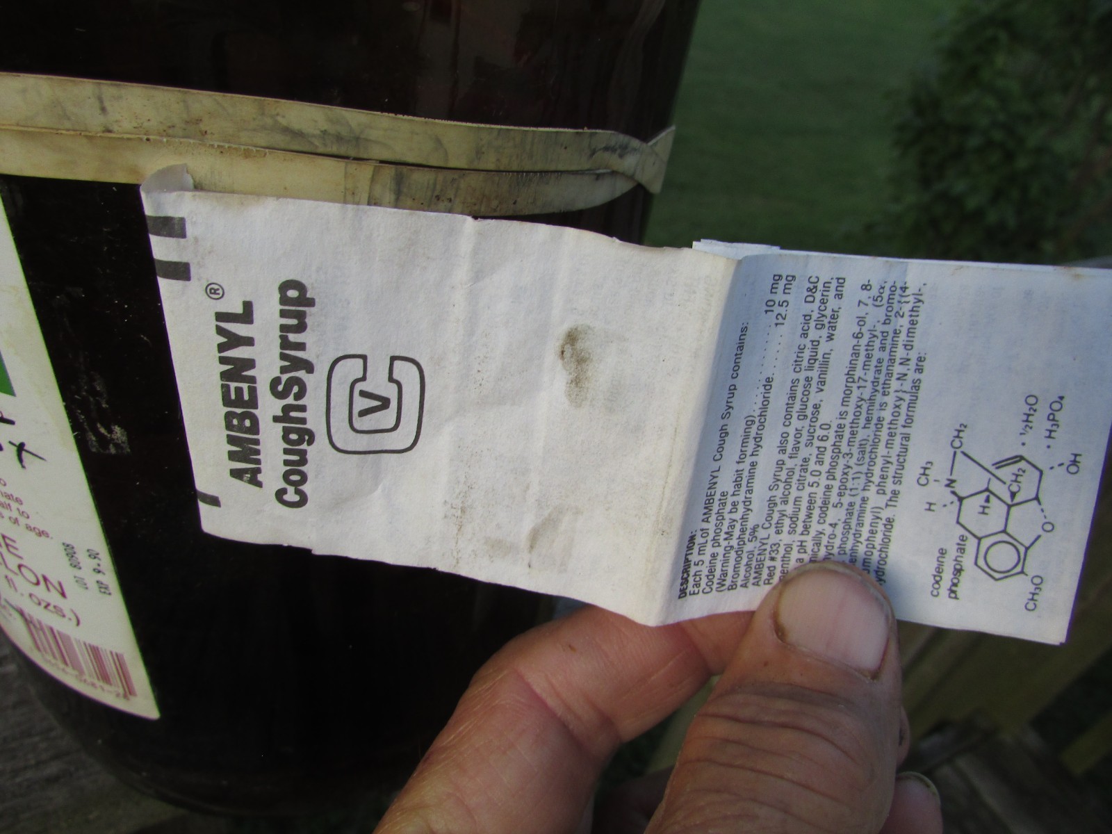 Empty AMBENYL Cough SYRUP – 1 Gallon JUG – EXPIRED in 1990 Great AUTHENTIC Piece