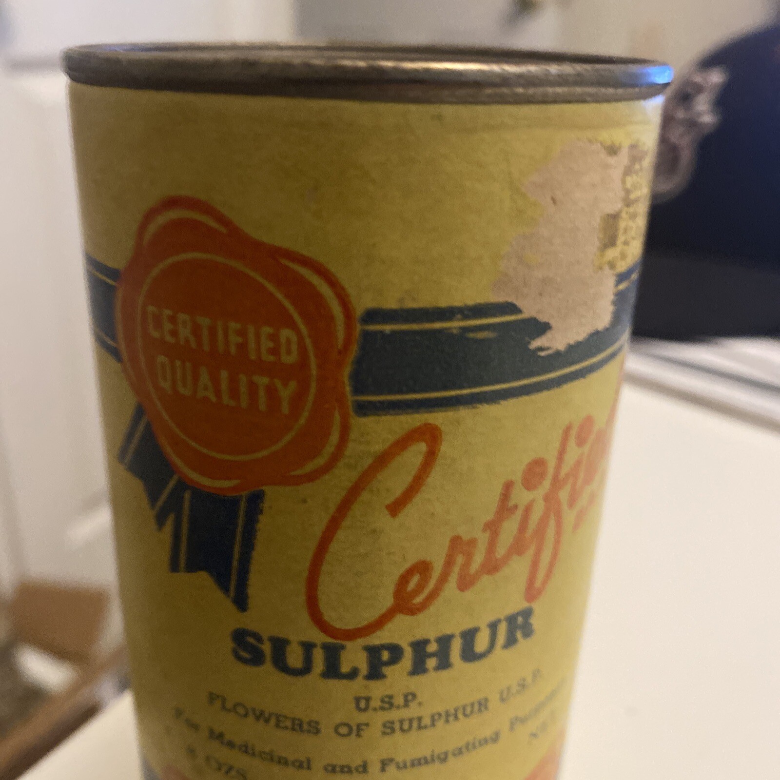 Old Katz Drug Stores, Certified Sulfur 8 Oz Can Kansas City, Missouri Pharmacy