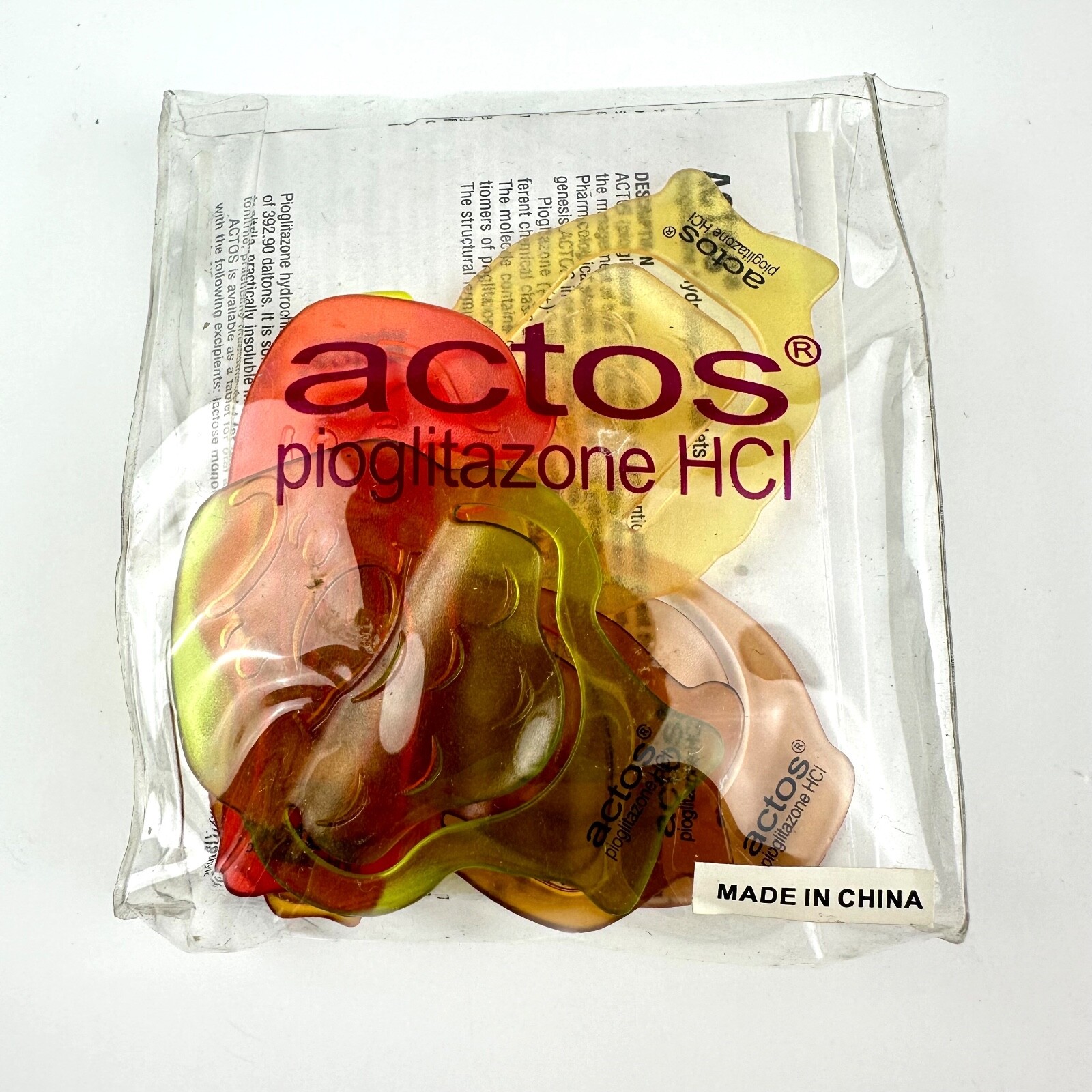 7 Actos MultiColor Paperclips Pharmaceutical Drug Rep New in Package