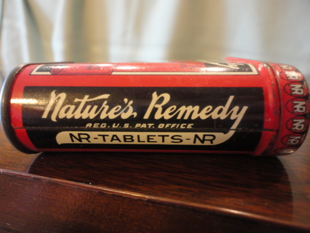 Natures Remedy NR Medication Tablets Tin AH Lewis Company St Louis Vintage