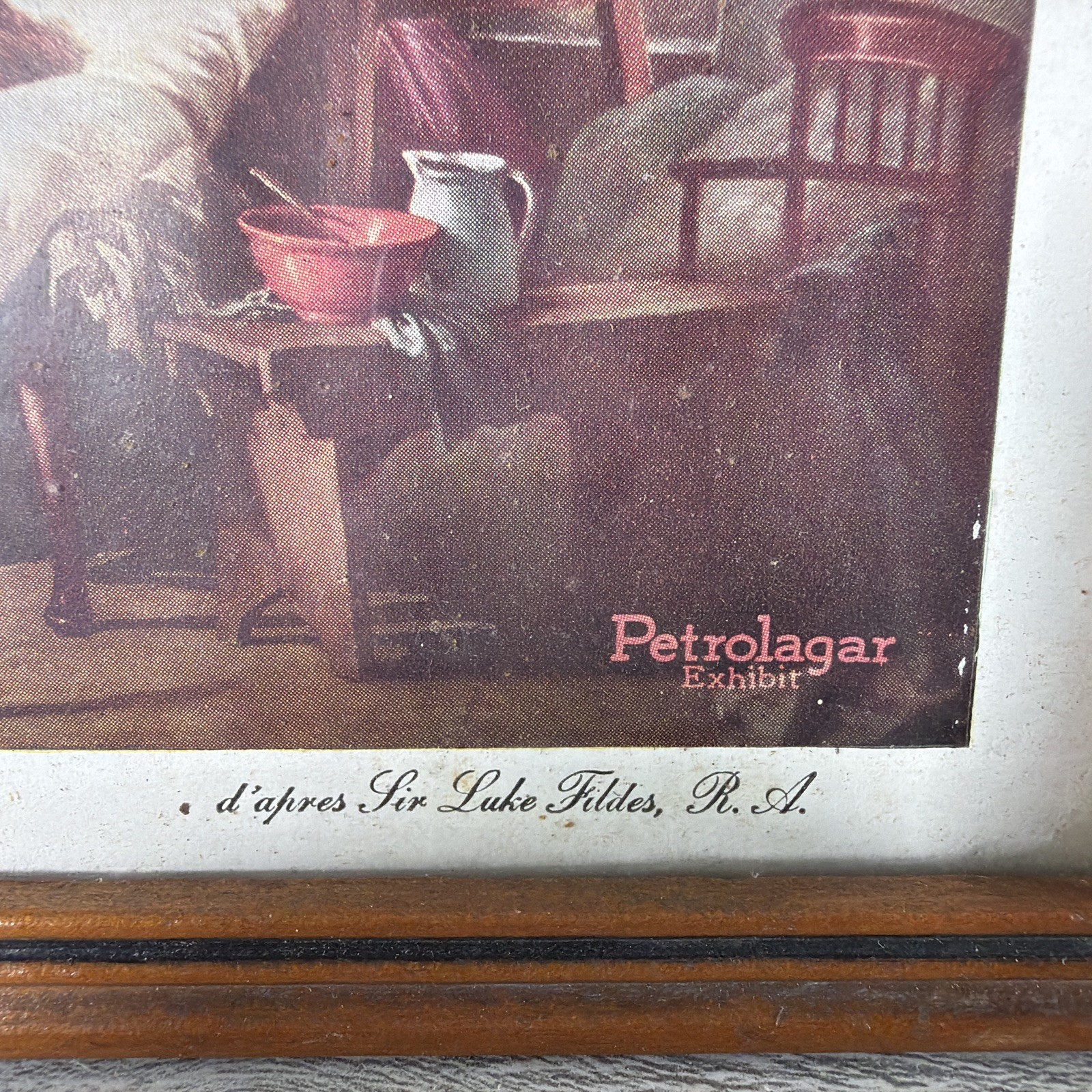 The Doctor By Sir Luke Fildes 1930s Petrolagar Exhibit Print In Original Frame