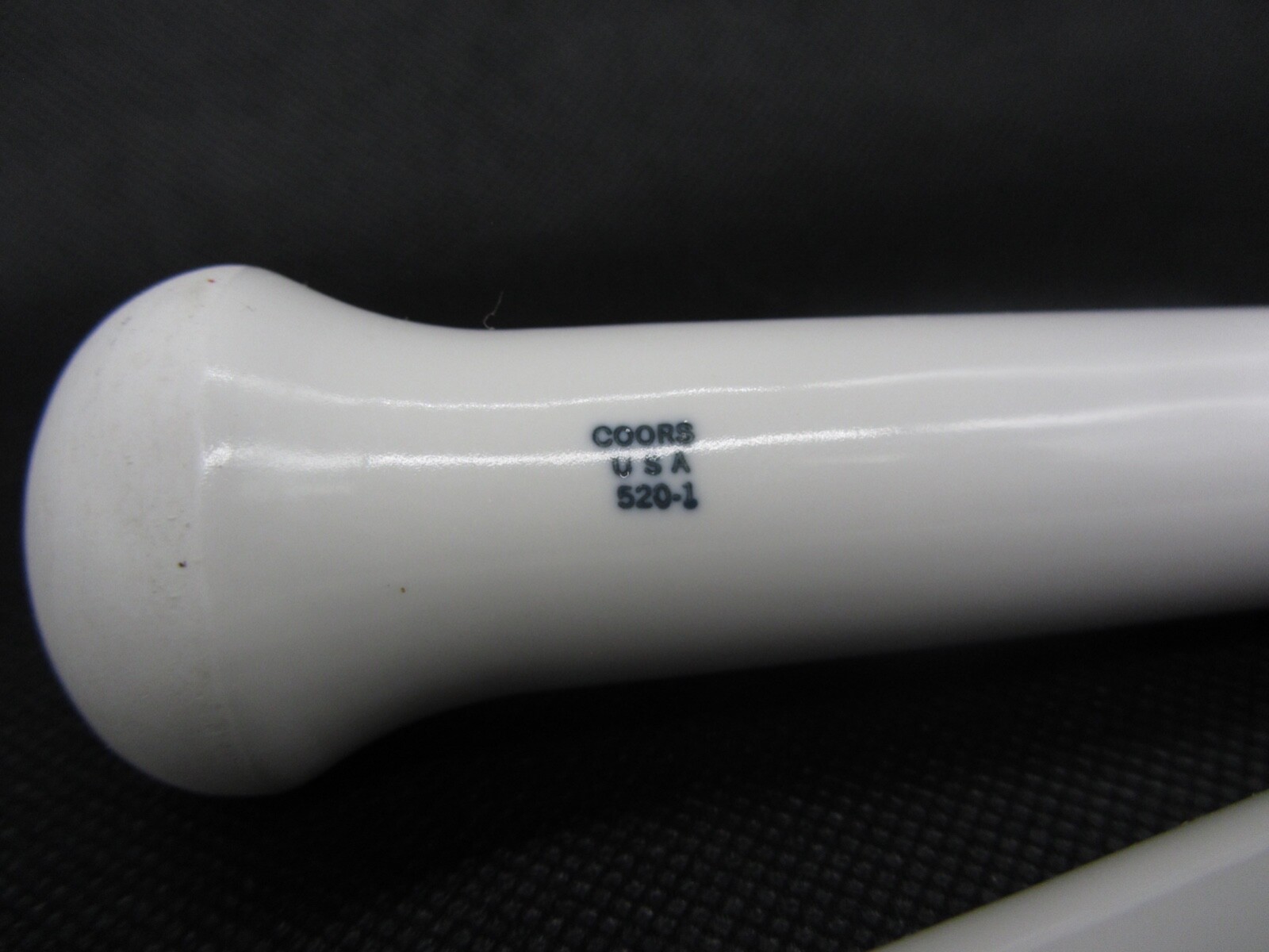 Vtg Coors USA Pestle Porcelain Apothecary Lab (2 Lot) 6-Inch #60317 Lg/#520-1