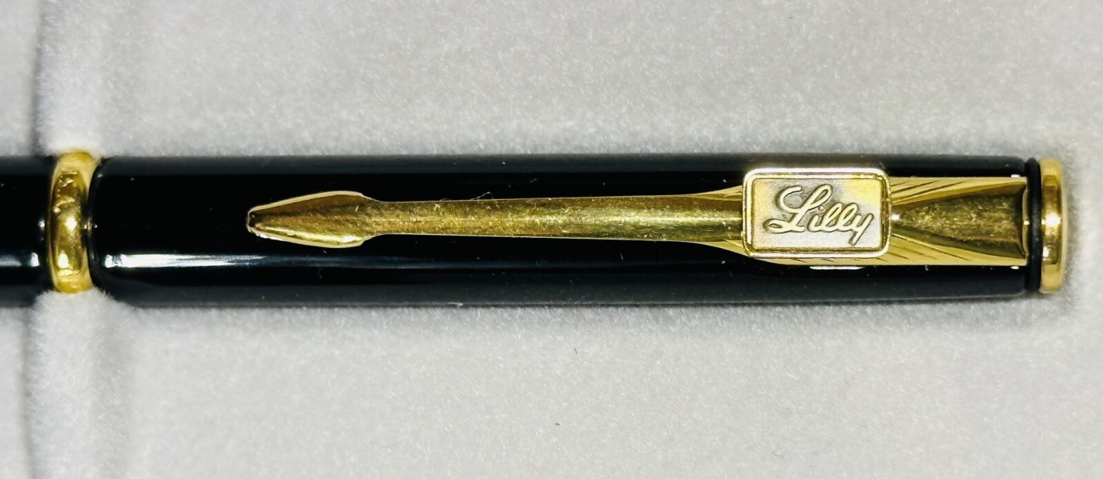 PARKER Insignia Pen with LILLY Die Struck Emblem-VINTAGE Drug Rep Pharmaceutical