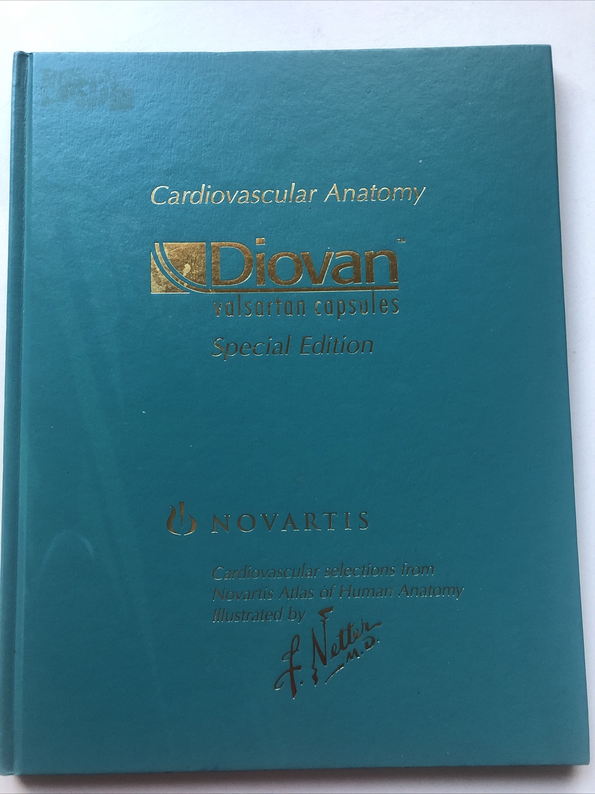 Pharmaceutical Norvatis Promo DIOVAN Cardiovascular Anatomy Hardcover Book