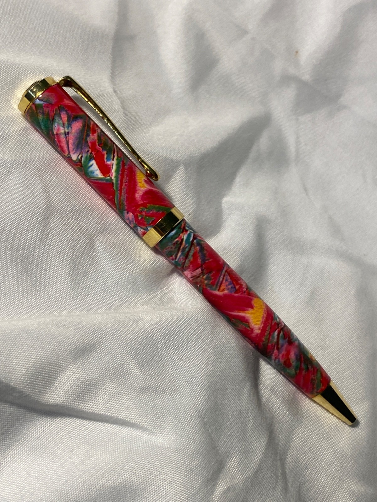 Colorful Swirl Norvasc Metal Pen Drug Rep Pharmaceutical Promo Advertising