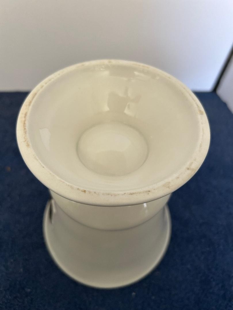 VINTAGE OWENS ILLINOIS PHARMACIST’S Ceramic with gold trim MORTAR ONLY 7″ tall