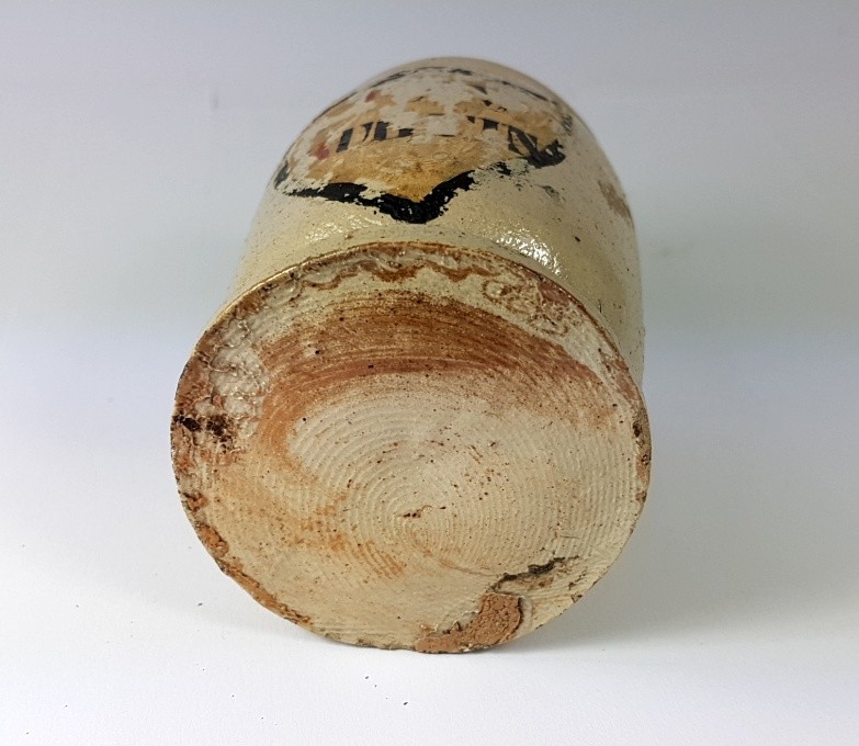 5 Rare Pharmacy Vessels / Cups, Ceramic, Southern Germany, About 1850 AL479
