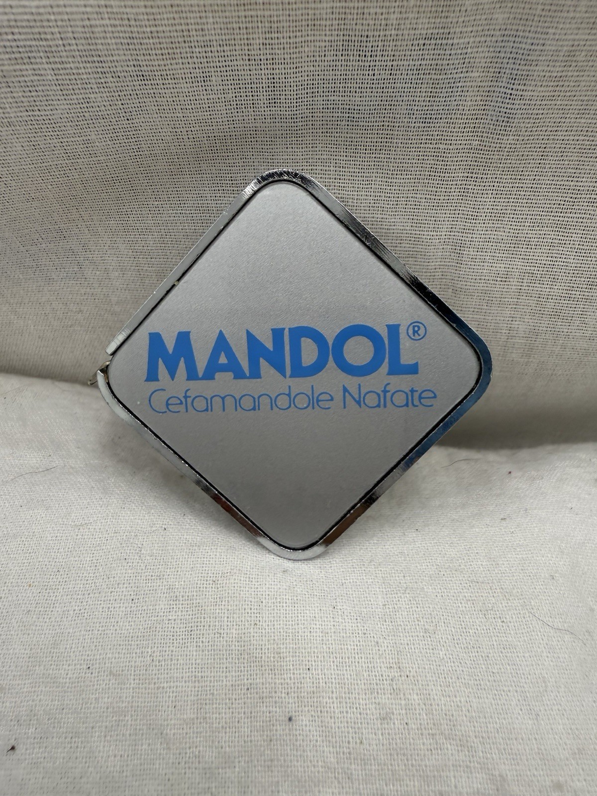 Mandol Cefamandaole Nafate antibiotic advertising Barlow Brand tape measure