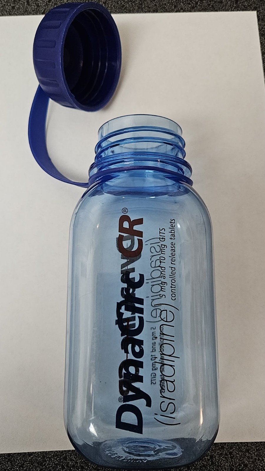 DynaCirc CR Pharmaceutical Promo Screw Top Water Bottle, “Drug Rep Swag”