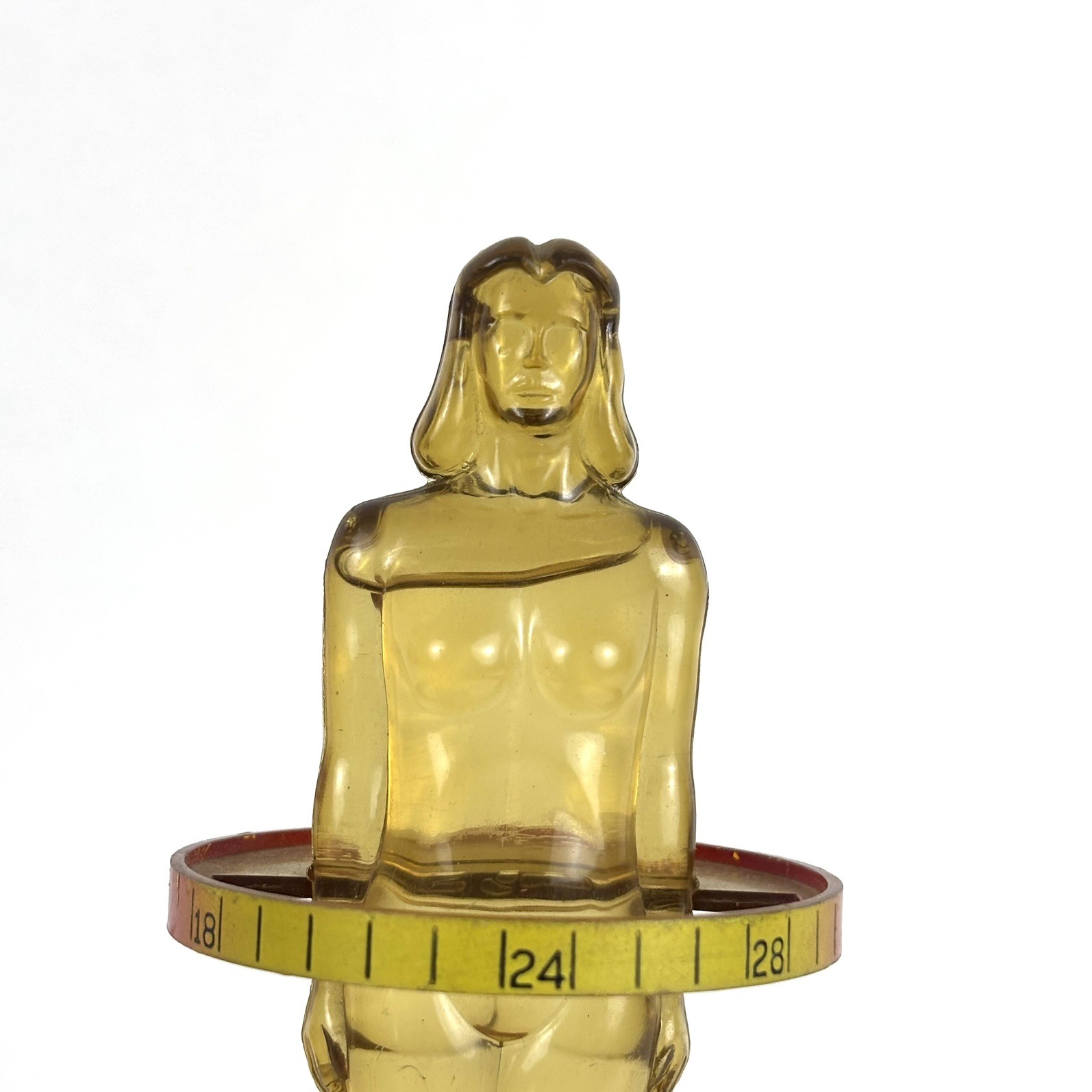 DIURIL VINTAGE Plastic 6.5” MEDICAL AD. 1958 OIL Filled ANATOMY FIGURINE FEMALE