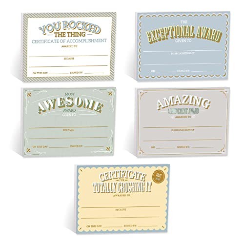 Achievement Certificate Fill in Sticky Note Pads / 6″ x 4″ Motivational