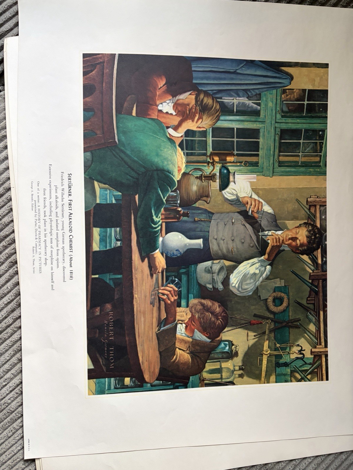 A History Of Pharmacy In Pictures by Parke Davis Set of 40 Prints 1957