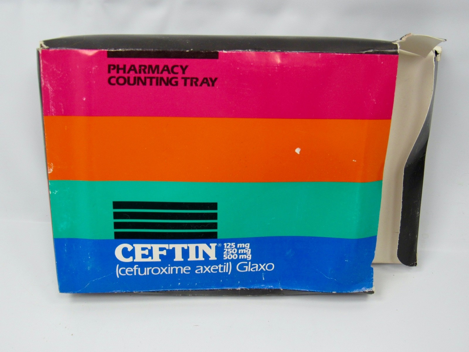 Rare Ceftin Pharmacy Counting Tray in Original Box Drug Rep Pharmaceutical Promo
