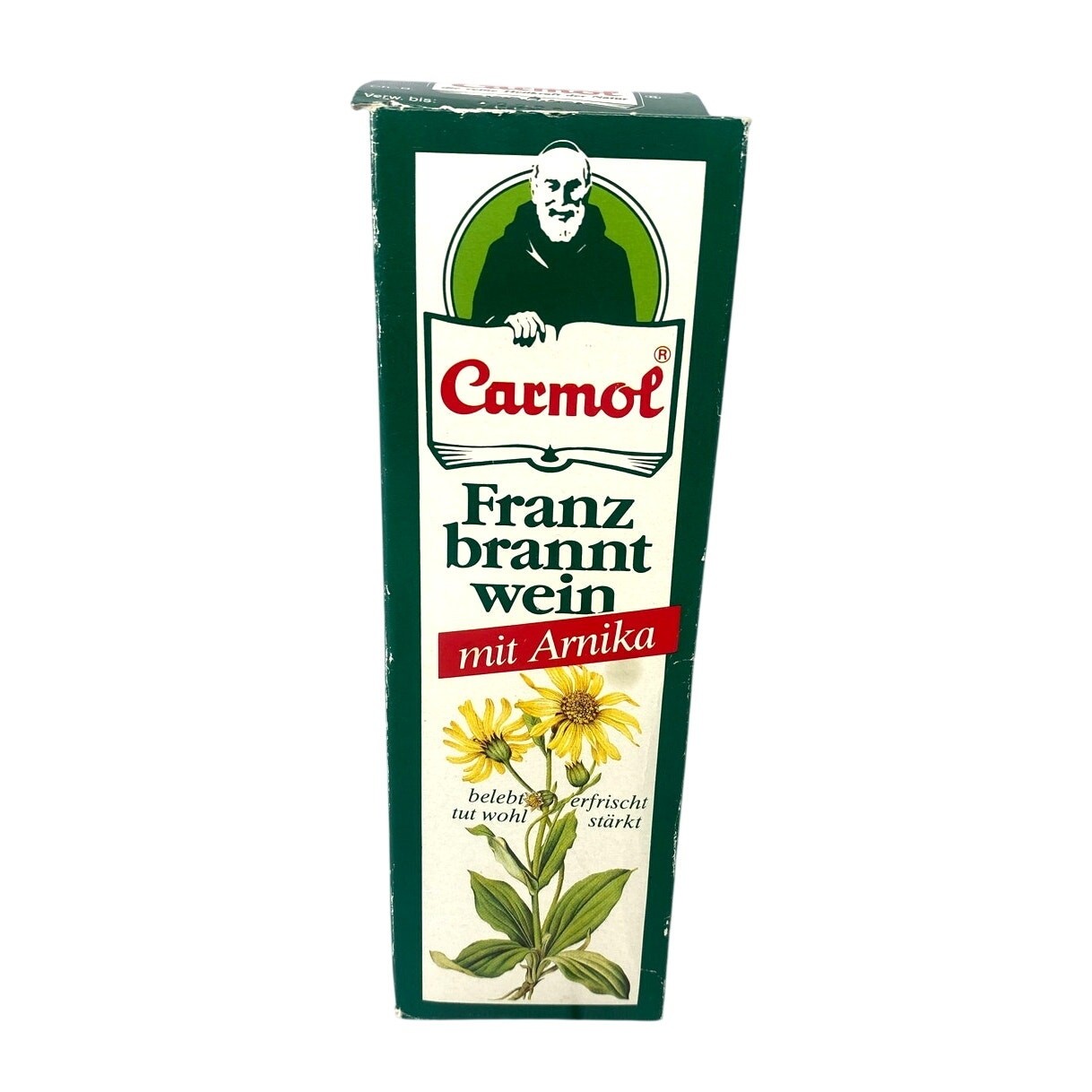 Vtg Carmol Rubbing Alcohol W Camphor Franzbranntwein mit Arnika Made Germany