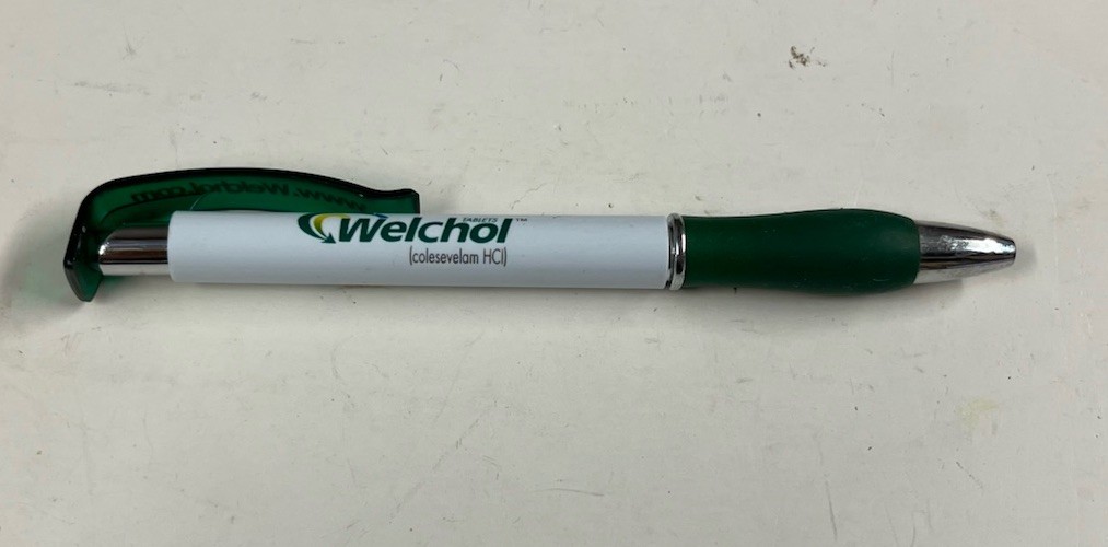 Drug Rep Pen Welchol Pharmaceutical Promotional Advertising Promo Pharma