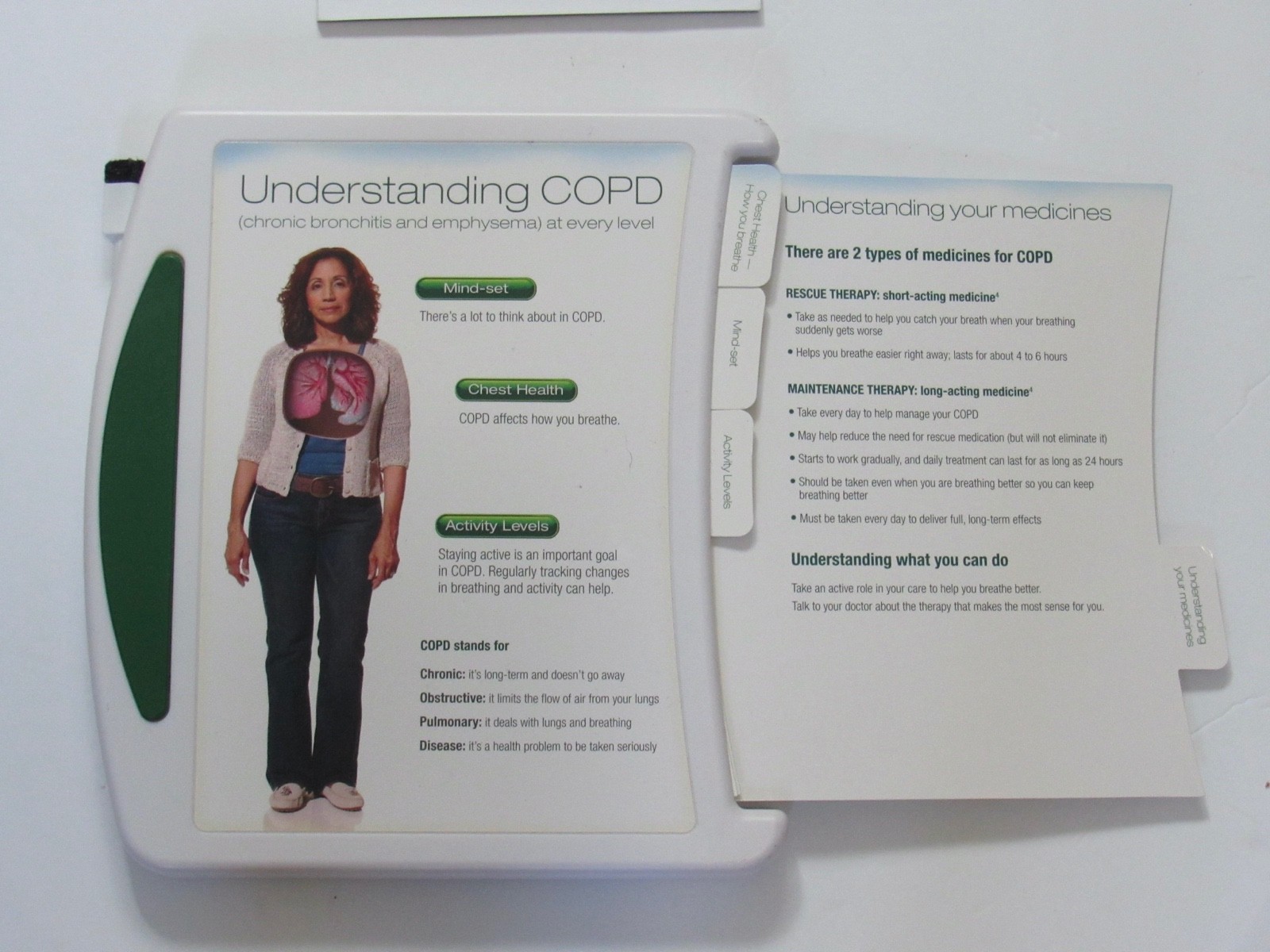 Spiriva COPD Medical Office Display Teaching Aid Drug Rep Pharmaceutical Promo