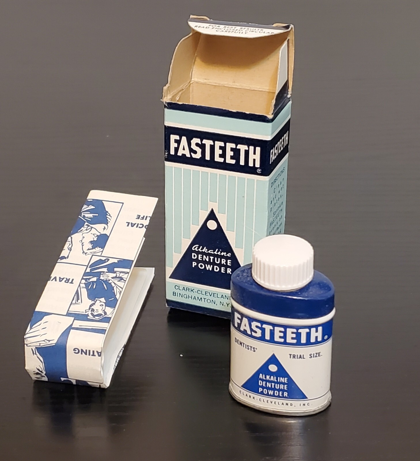Vintage Fasteeth Denture Alkaline Adhesive Powder – New Old Stock